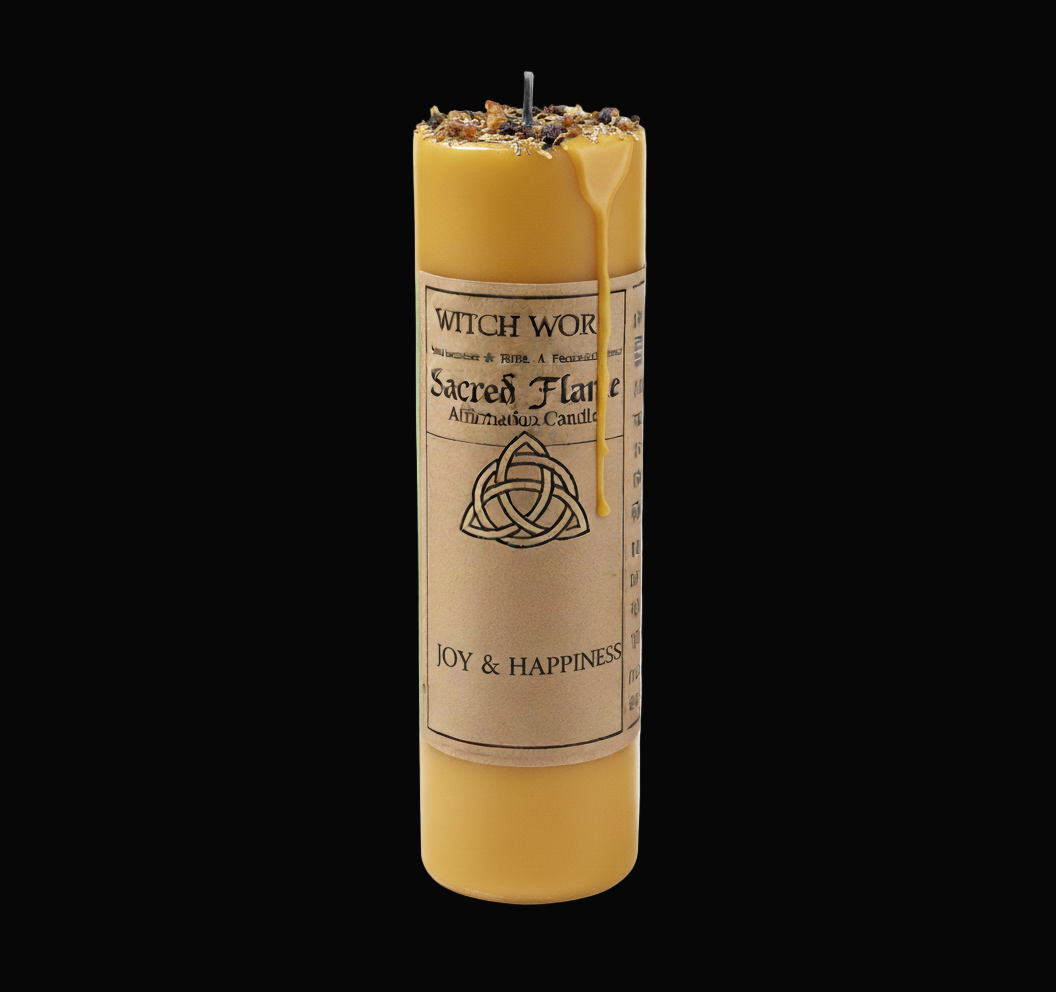 Golden Yellow Joy & Happiness Candle