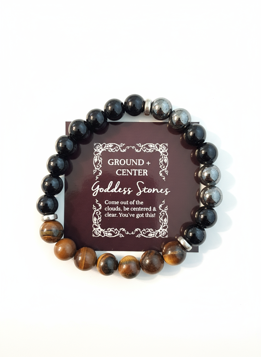 Ground + Center Bracelet on White Background