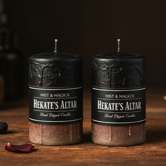 Hekate's Altar 3" Pillar Candles