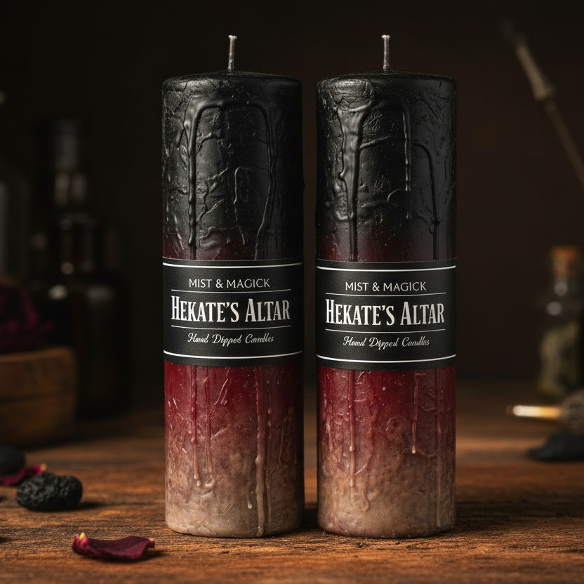 Hekate's Altar 3"x2" Pillar Candles