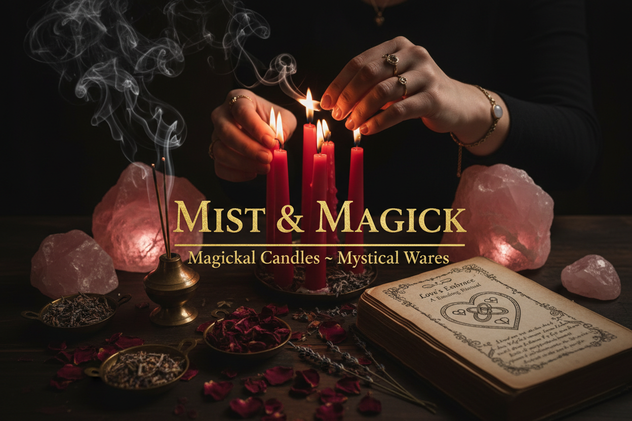 Love magick ritual with Mist & Magick and tagline