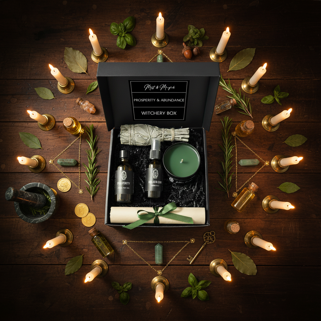 Overhead Flat Lay with Sacred Circle