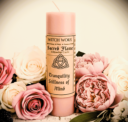 TRANQUILITY STILLNESS of MIND | WITCH WORX | Affirmation Candle