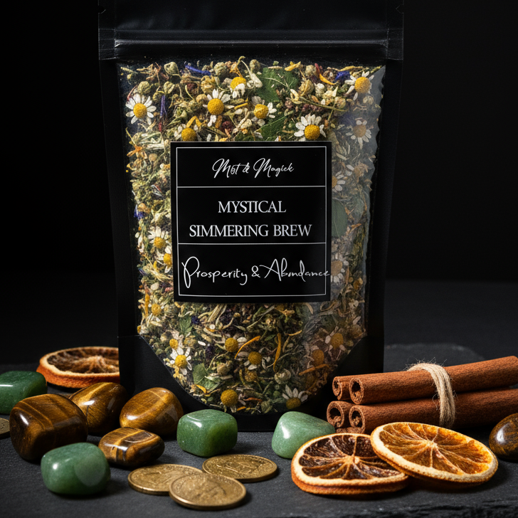 Tiger's eye and jade with gold coins