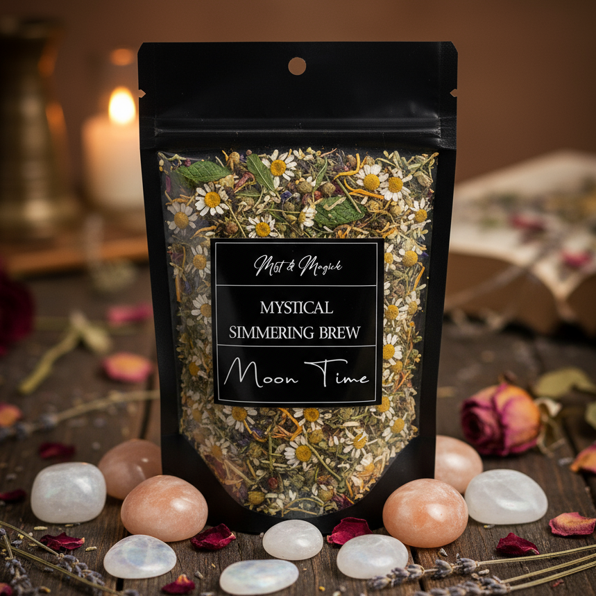 White and peach moonstone arrangement