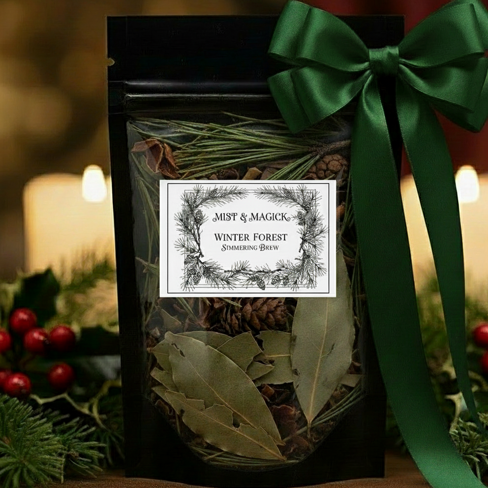 Winter Forest Simmer Brew - Label with Frame